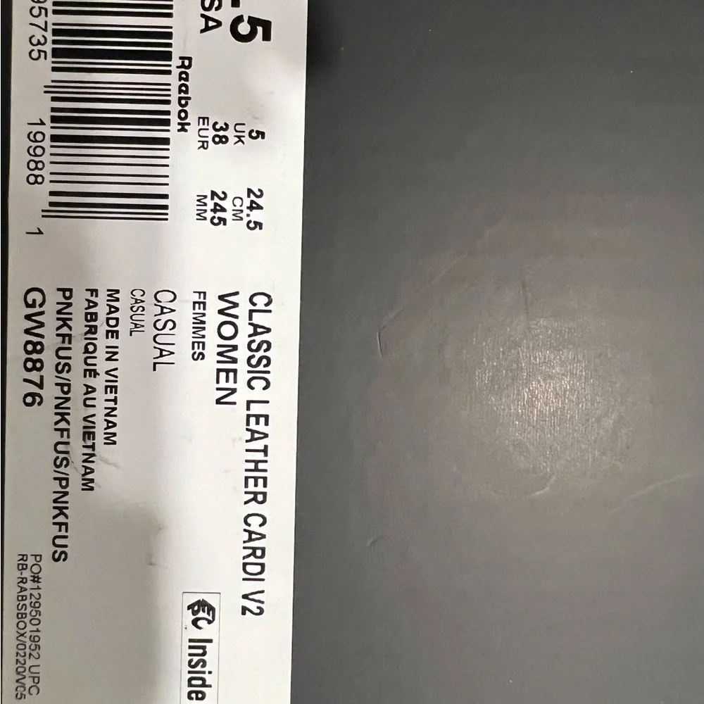 “HOT PINK CARDI B REEBOK GYM SHOES” - Picture 5 of 5